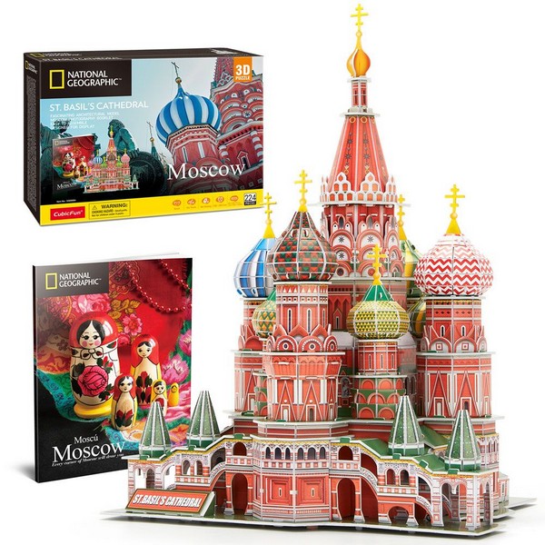 Cubic Fun Пъзел 3D National Geographic St. Basil's Cathedral (Russia) 224ч.